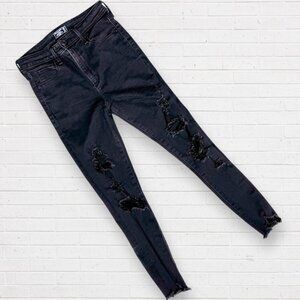 ABERCROMBIE & FITCH Distressed Simone High Rise Skinny Ankle Jeans Size 26 / 2
